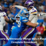 Detroit Lions vs Minnesota Vikings Match Player Stats
