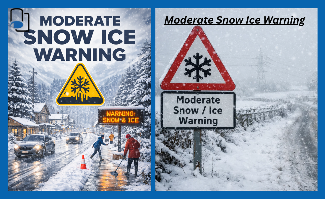 Moderate Snow Ice Warning