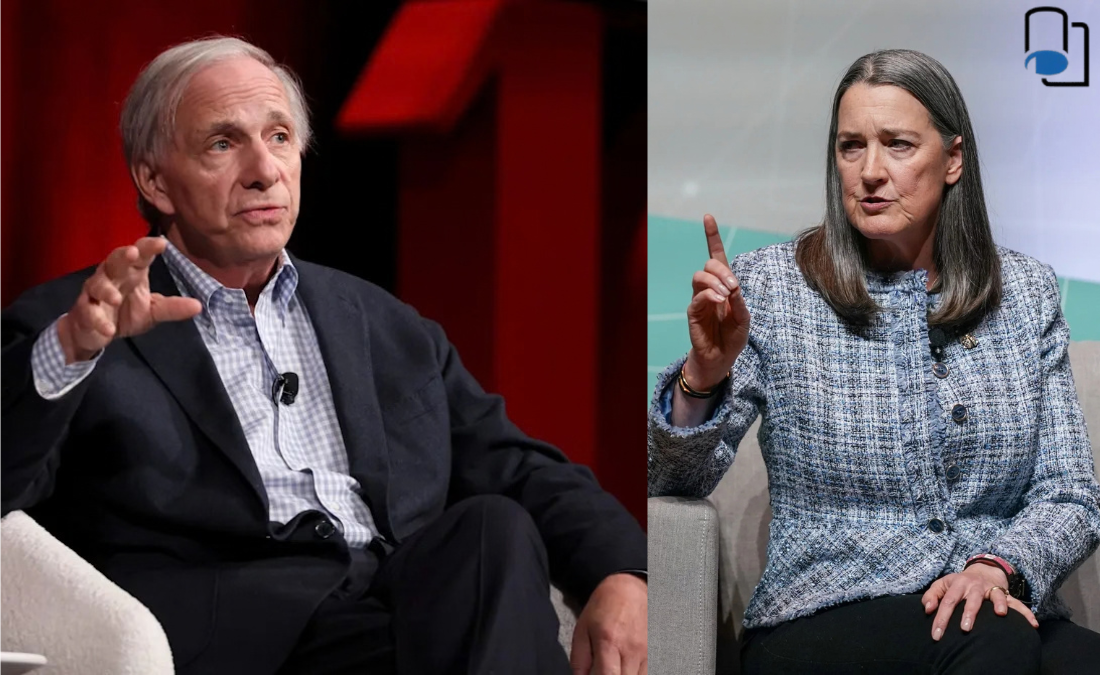 Ray Dalio and Patricia Poppe